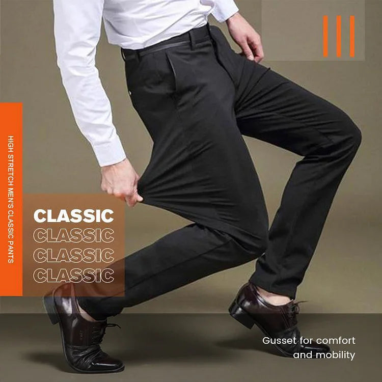 Men's Trousers | Stretch Construction with Classic Length