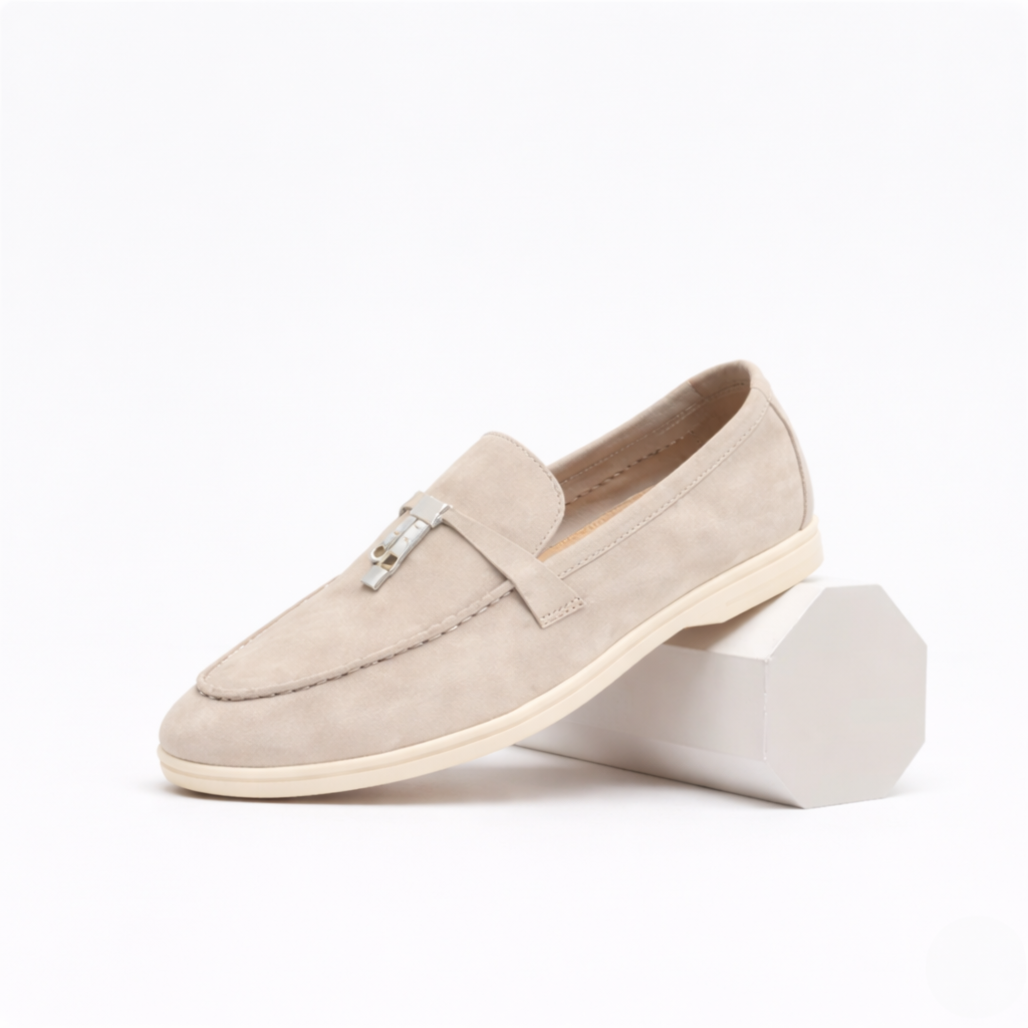 Classic Leather Loafers - Comfortable Slip-On Flat Shoes