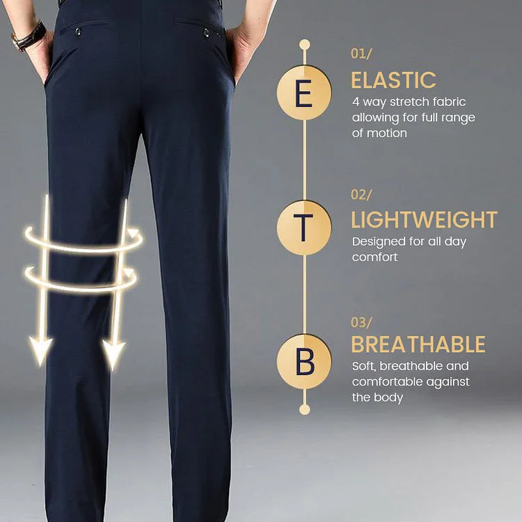 Men's Trousers | Stretch Construction with Classic Length