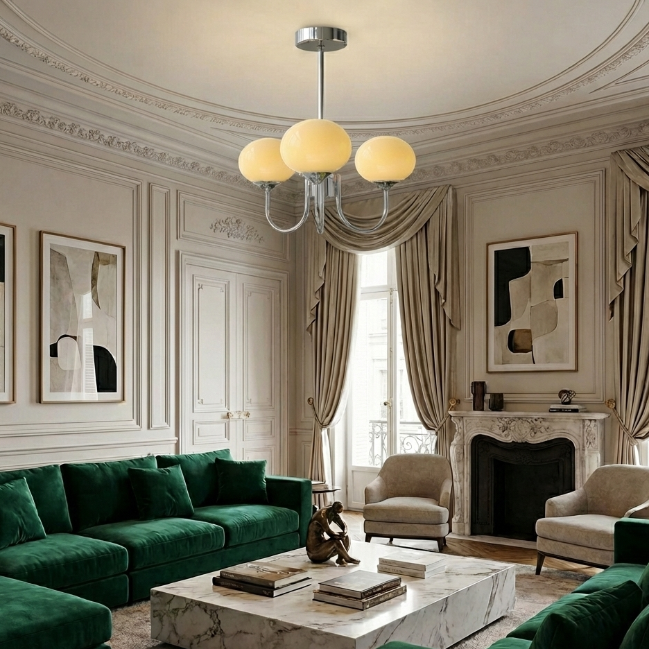 Elegant Modern Brass Chandelier Light with Pink Glass Shades for Dining Room