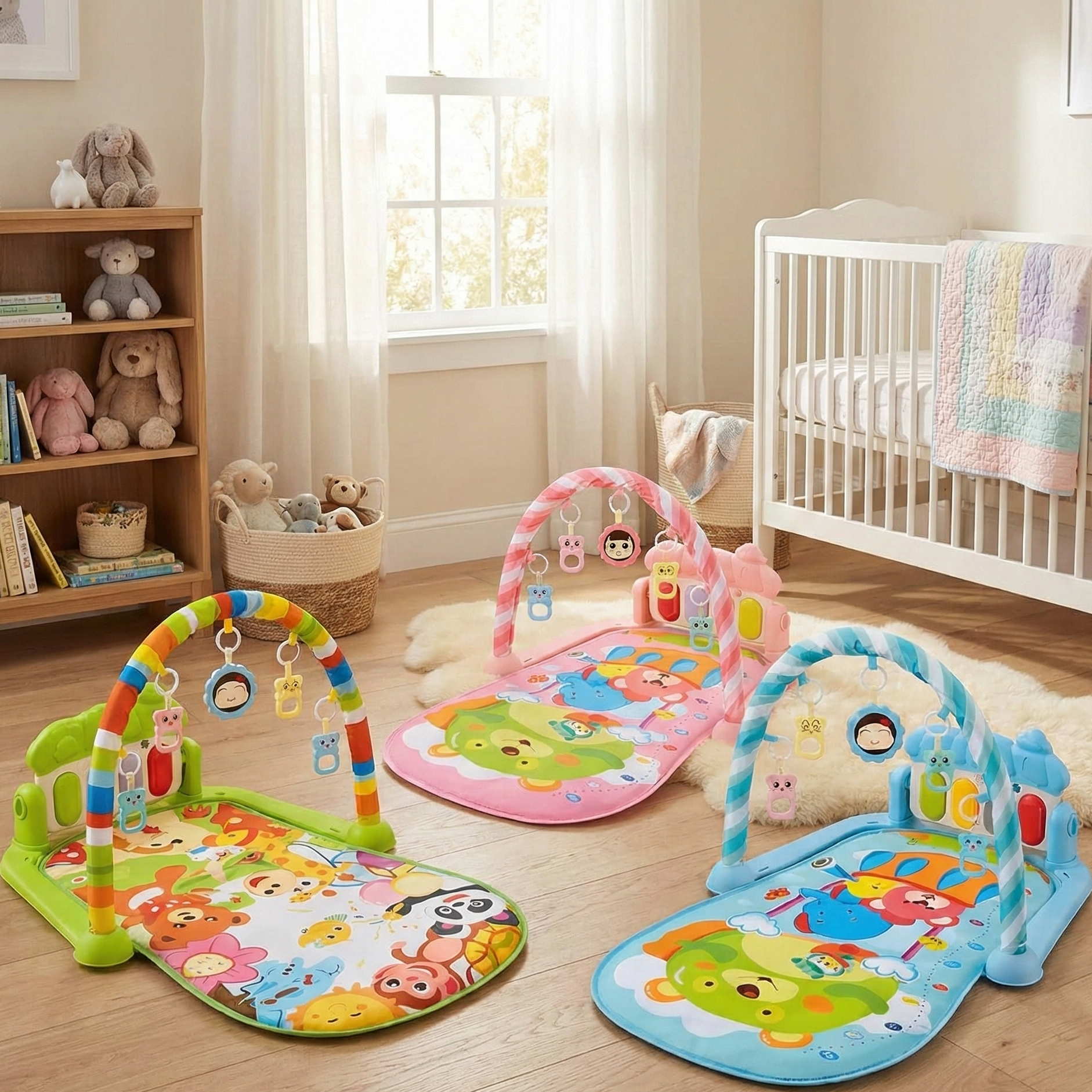 Musical Baby Play Mat for Sensory Development and Motor Skills – Colorful Play Gym for Infants and Toddlers