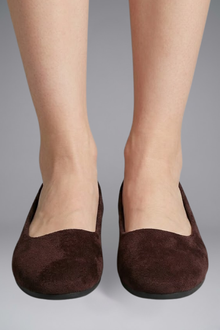 Coffee Brown Slip-On Flats for Effortless Everyday Wear