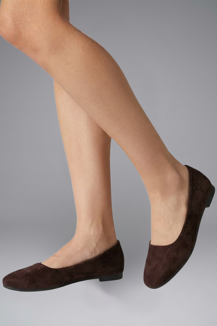 Coffee Brown Slip-On Flats for Effortless Everyday Wear
