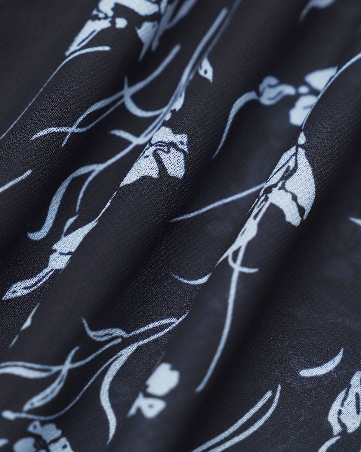 Navy Floral Midi Dress