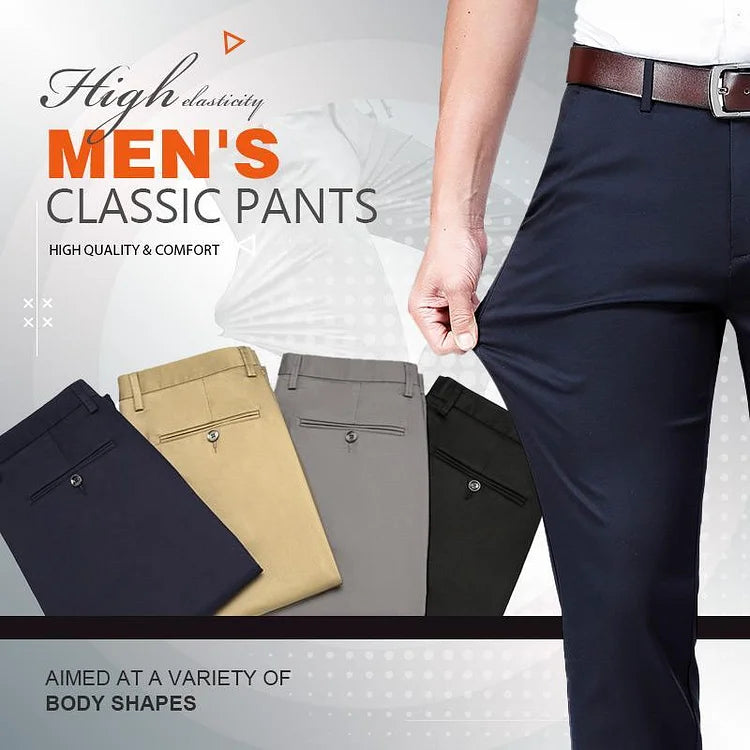 Men's Trousers | Stretch Construction with Classic Length