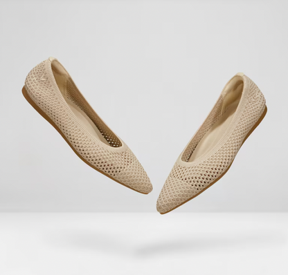 Mila Comfortable Slip-On Ballerinas for Effortless Style — Beige
