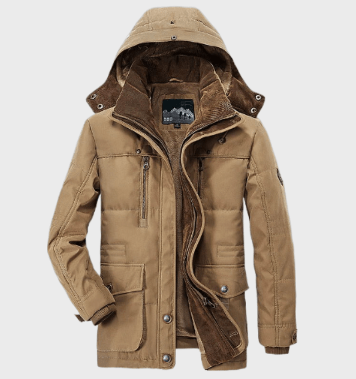 Men's Winter Jacket | Hooded Design for Cold Conditions