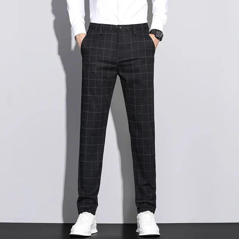 Men's Trousers with Stripe Pattern | Structured Style