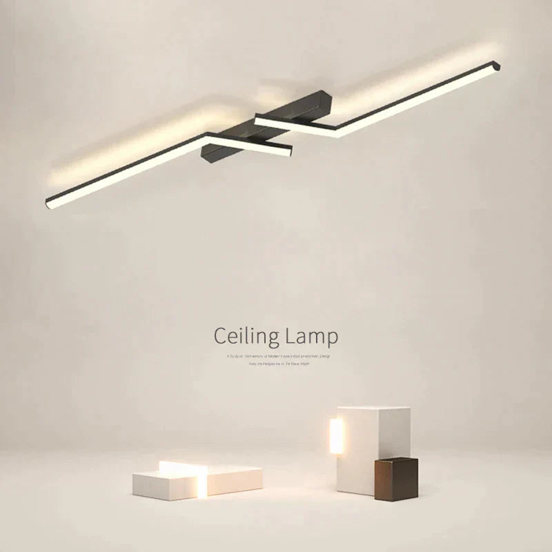 SleekGlow - Modern LED Ceiling Light Fixture with Adjustable Brightness 4