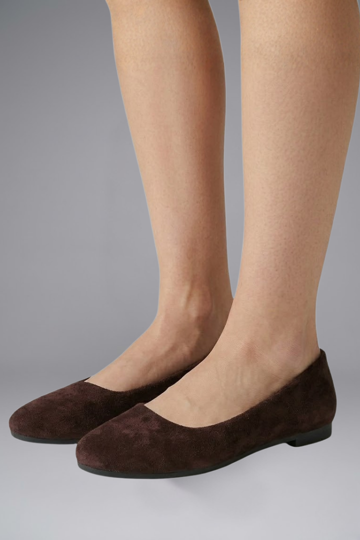 Coffee Brown Slip-On Flats for Effortless Everyday Wear